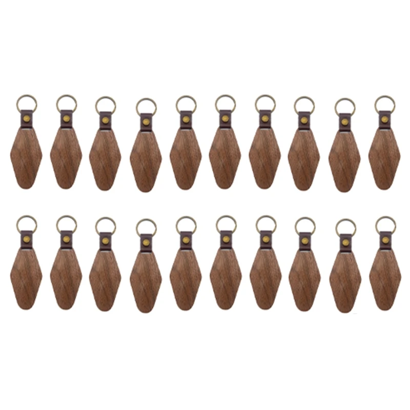 

20 упаковок, деревянные брелки для ключей