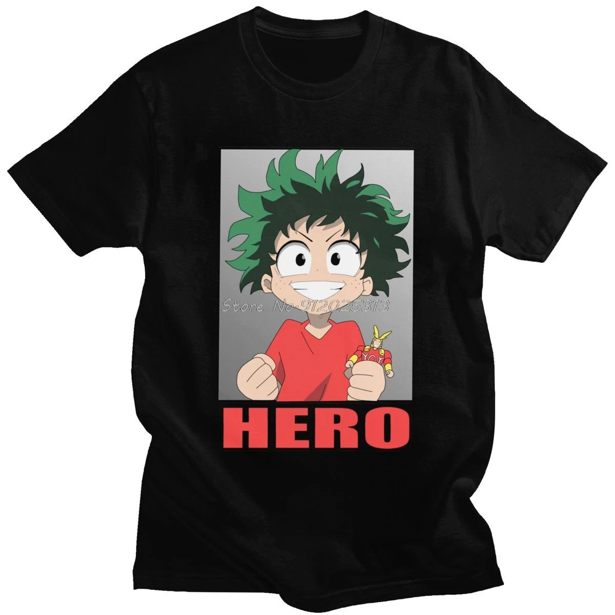 

Kawaii Katsuki Bakugo T Shirt For Men Short Sleeved Boku No Hero Academia Tshirt Midoriya Izuku Tee Cotton Anime T-shirt Gift