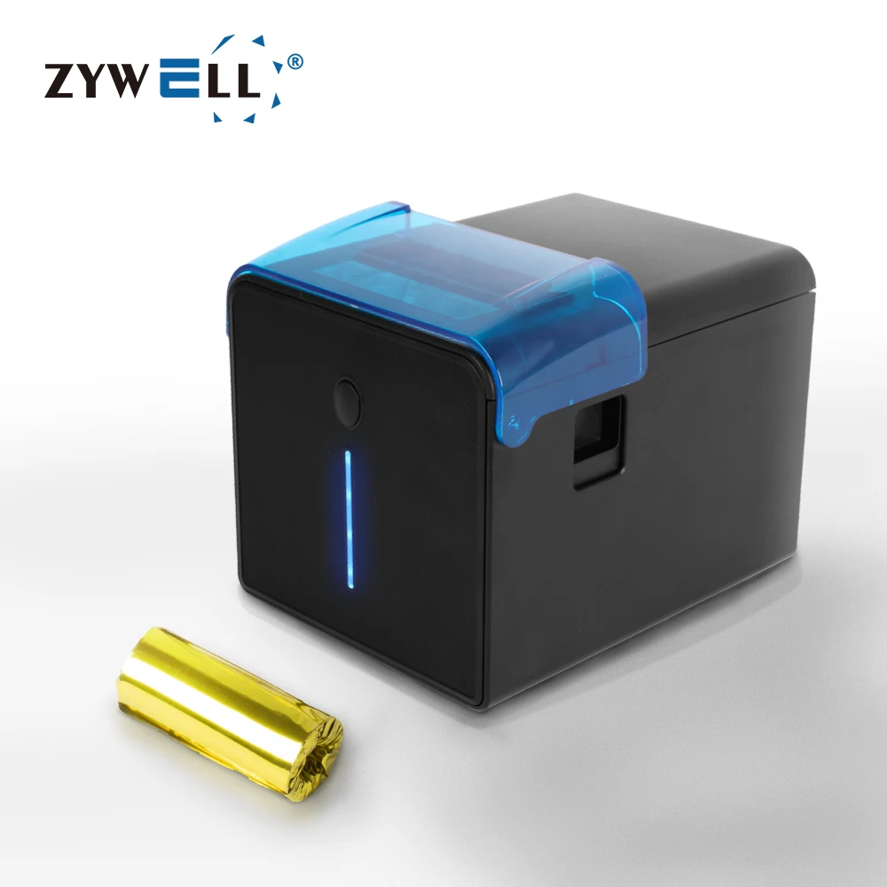 Фото Новый запуск Zywell Imprimante Thermique Kitchen 80 мм термопринтер для чеков Pos Bill Ticket Printer №1