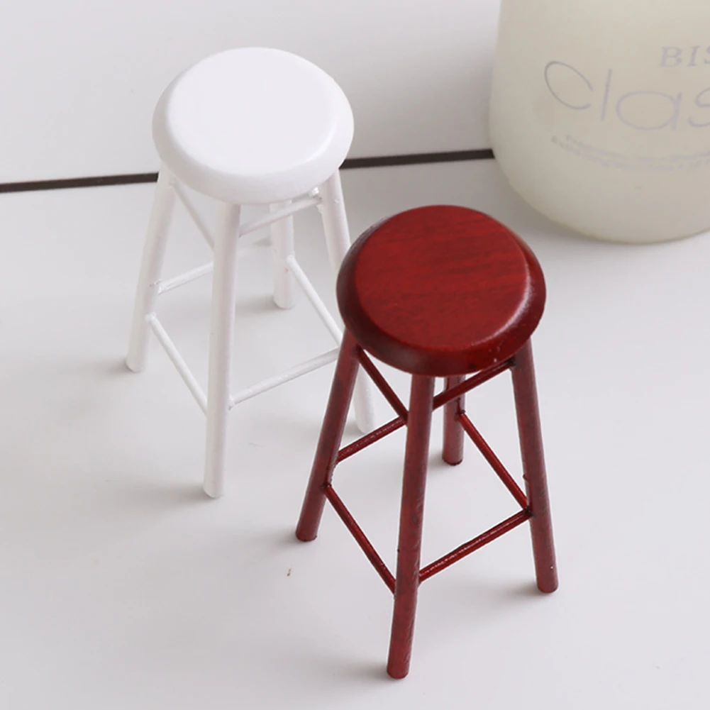 

1/12 миниатюрная мебель, миниатюрная деревянная имитация маленького сиденья, мебель ручной работы, украшения для детей, подарки, украшение дл...