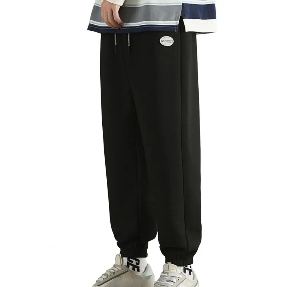 

Popular Sport Pants Super Soft Relaxed Fit Ankle Tied Pants Pockets Winter Men Pants Streetwear