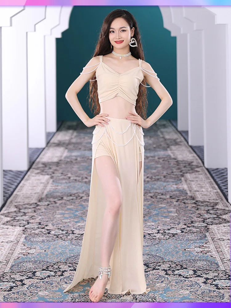 Костюм для танца живота индийский танцевальный однотонный