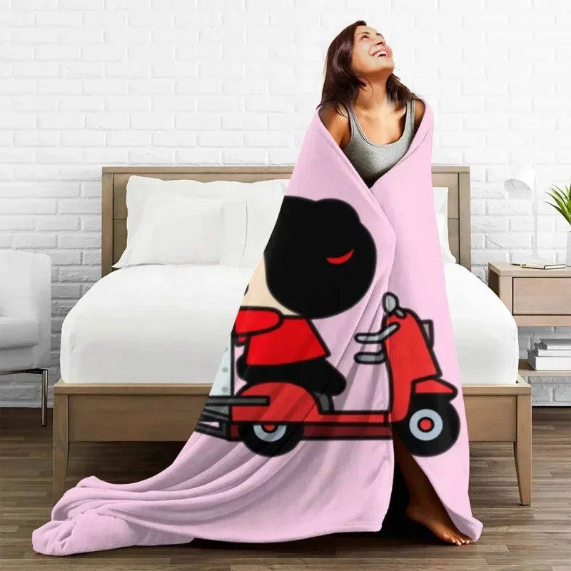 Милый чехол Pucca garu для одеяла корейские Мультяшные аниме флисовые покрывала