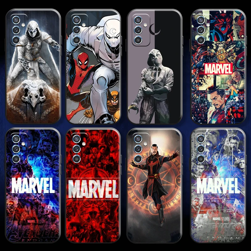 

Marvel Logo Black White Comics For Xiaomi Redmi 7 7A 8 8A 7 9i 9AT 9 9T 9A 9C Note 7 8 2021 Pro 8T Phone Case Soft