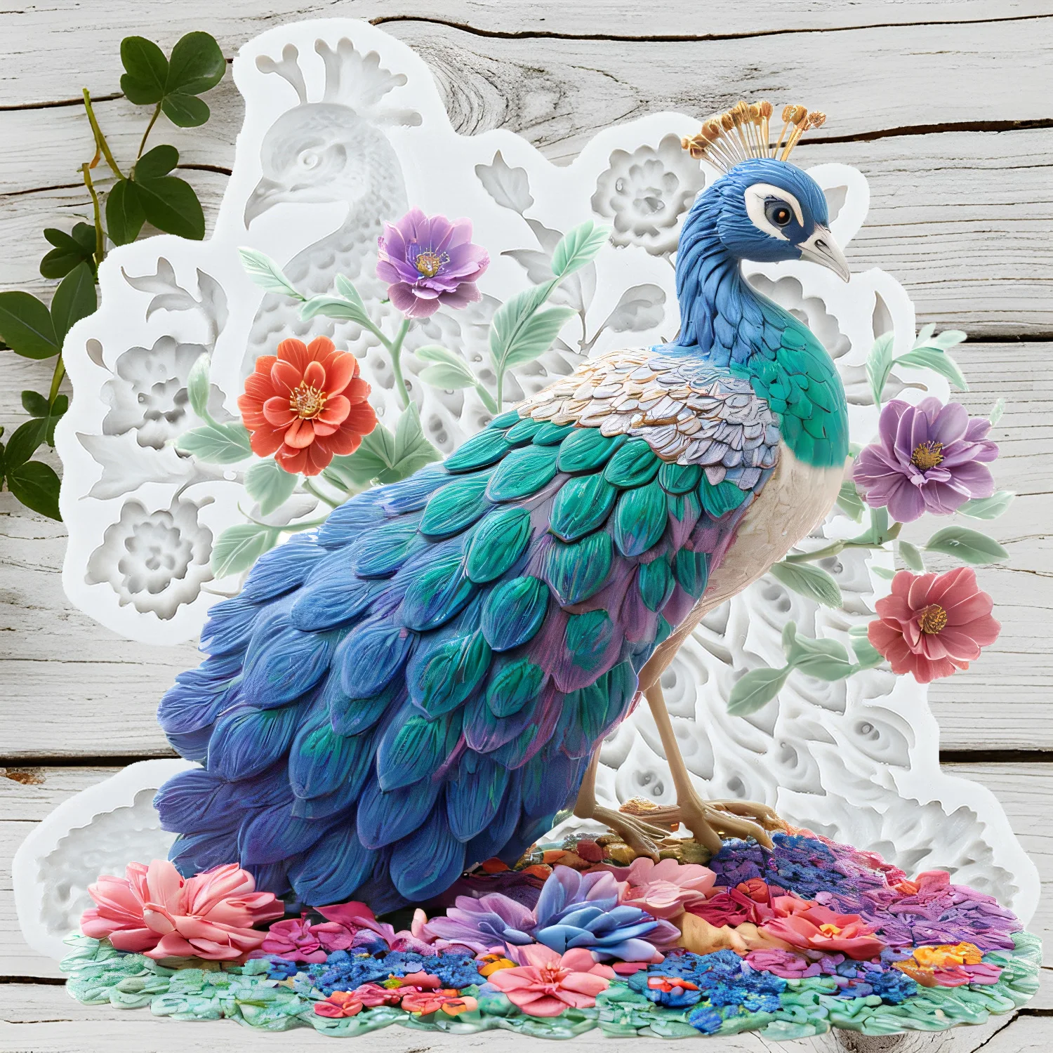 

Силиконовые формы для торта с павлином