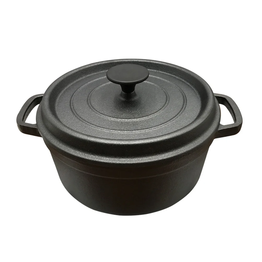 

Creative Cookware Home Soup Pot Useful Kitchen Pot Stew Soup Pot (Black)
