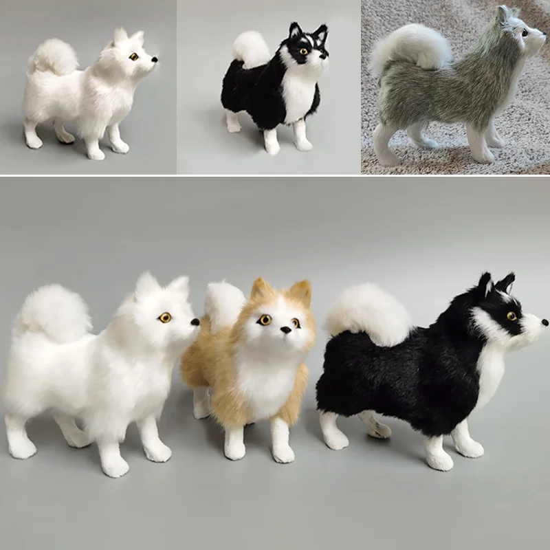 

Плюшевая Имитация искусственного меха, украшения для собак, Детская искусственная модель животного, ручная работа, поддельная собака, подарки на день рождения, статуэтки, миниатюры