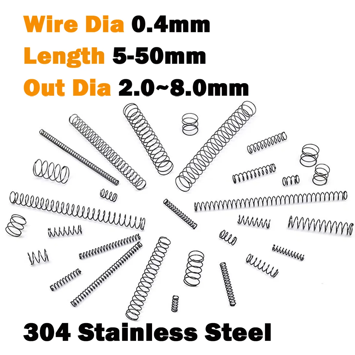 

Пружины сжатия из нержавеющей стали 304