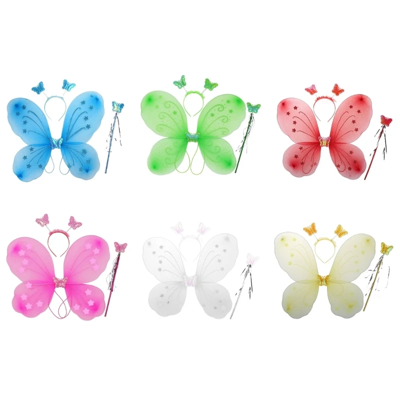 

Принцесса Фея Костюмы Фея Крыло Волшебная Палочка Оголовье Сценические Реквизит