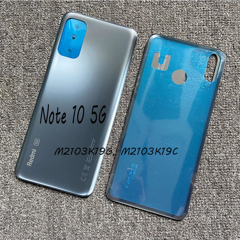 

New For Xiaomi Redmi Note 10 5G Note 10T 5G Battery Cover Back Door Rear Case M2103K19G M2103K19I