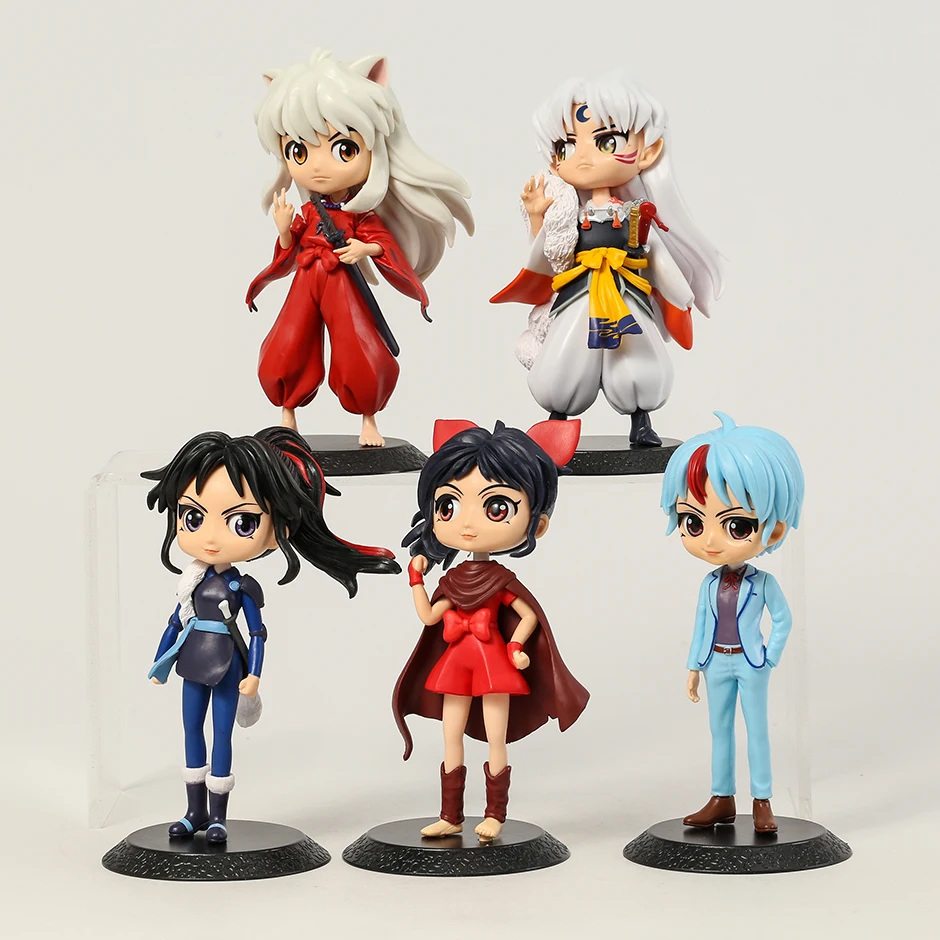 Фото Фигурки Qposket Inuyasha Sesshoumaru Higurashi Towa Setsuna Moroha Коллекционные фигурки модели игрушки подарок для детей 15-16 см №3