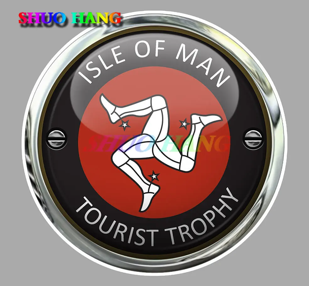 

ISLE OF MAN TOURIST TROPHY TT ILE DE MAN BIKER STICKER RACING TRACK PINUP MOTO GP Виниловые автомобильные аксессуары Наклейка на оконный бампер