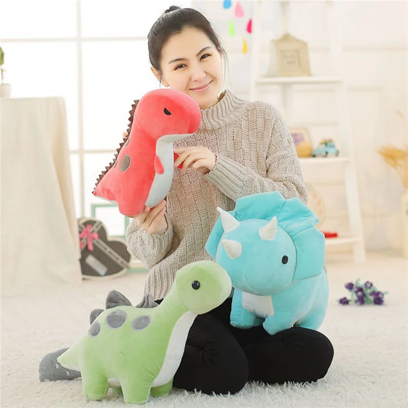 Милые плюшевые животные Triceratops игрушки очаровательные мягкие динозавры плюши и