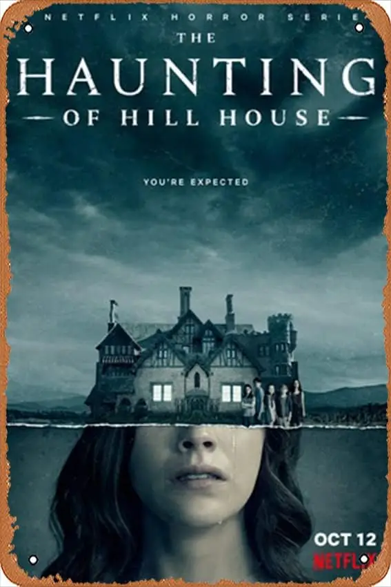 Плакат Metl Wll Tn Sgn The Huntng of Hll House Celebrty TV Move Ретро Gft Kroke Mn Cve Brs Cfes Декор Vntge rt Dec