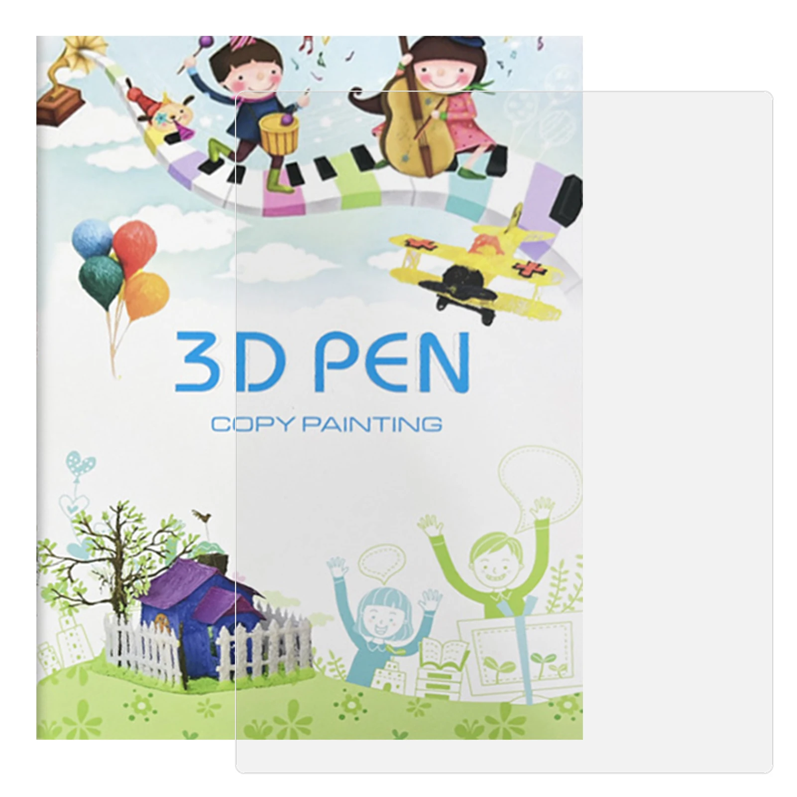 

Paper Molds Early Education Kindergarten 40 Patterns For Children Starter PVC Drawing Board Accessories Stencils 3D Pen Template