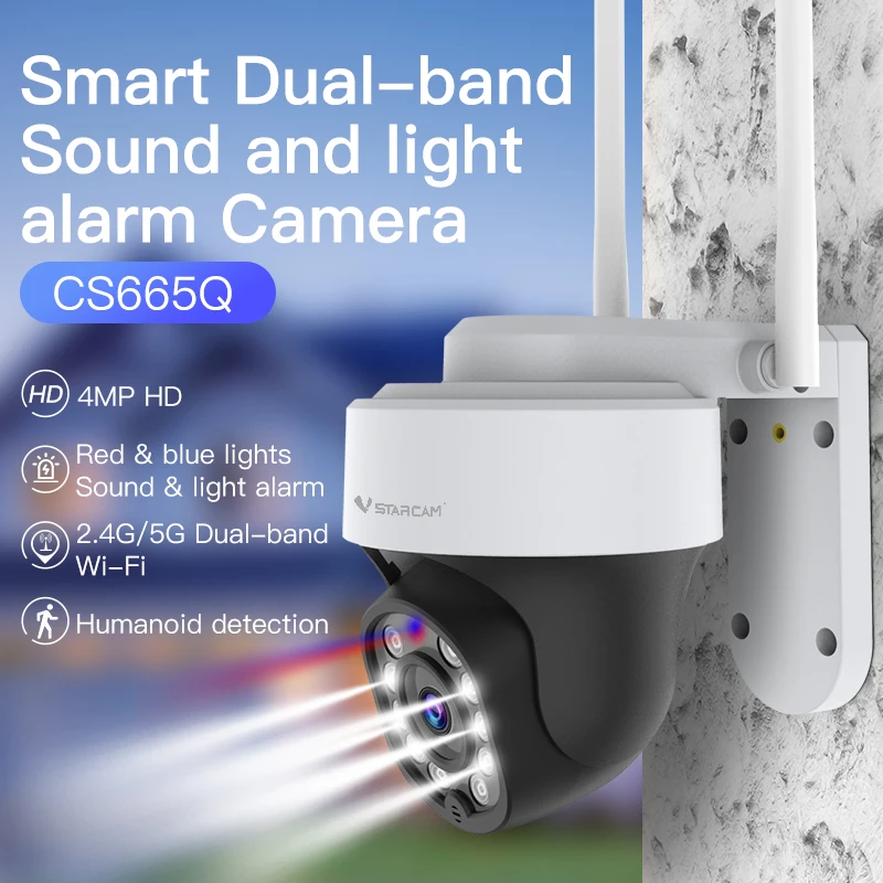 

Vstarcam новая уличная защита безопасности WiFi 4 МП фотокамера двойная частота IPCamera умный дом водонепроницаемый цветной ночной двухсторонний телефон приложение