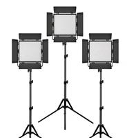 3 pack professional studio photographic lighting kit for live stream photo video shooting