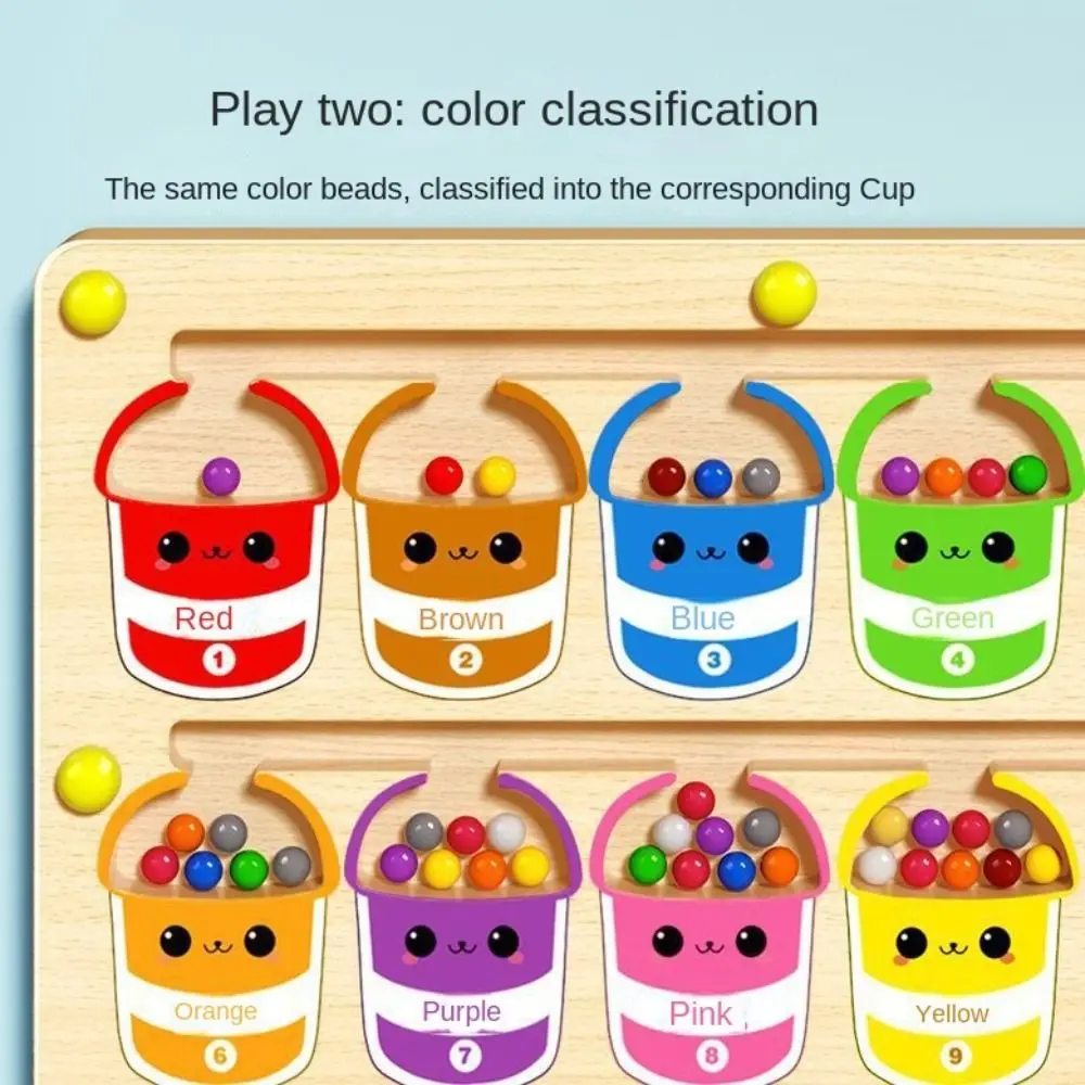 Деревянная деревянная игра-позиционирование Монтессори магнитные детские