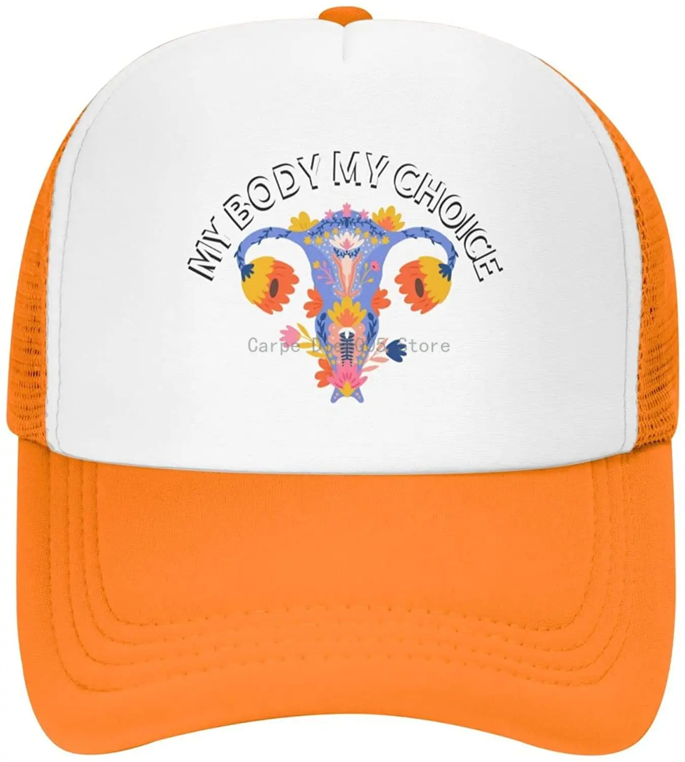 

My Body My Choice Trucker Hat, Pro - Life Mom Hat，Anti-Abortion Baseball Cap, Defend Women's Reproductive Rights Dad Hat