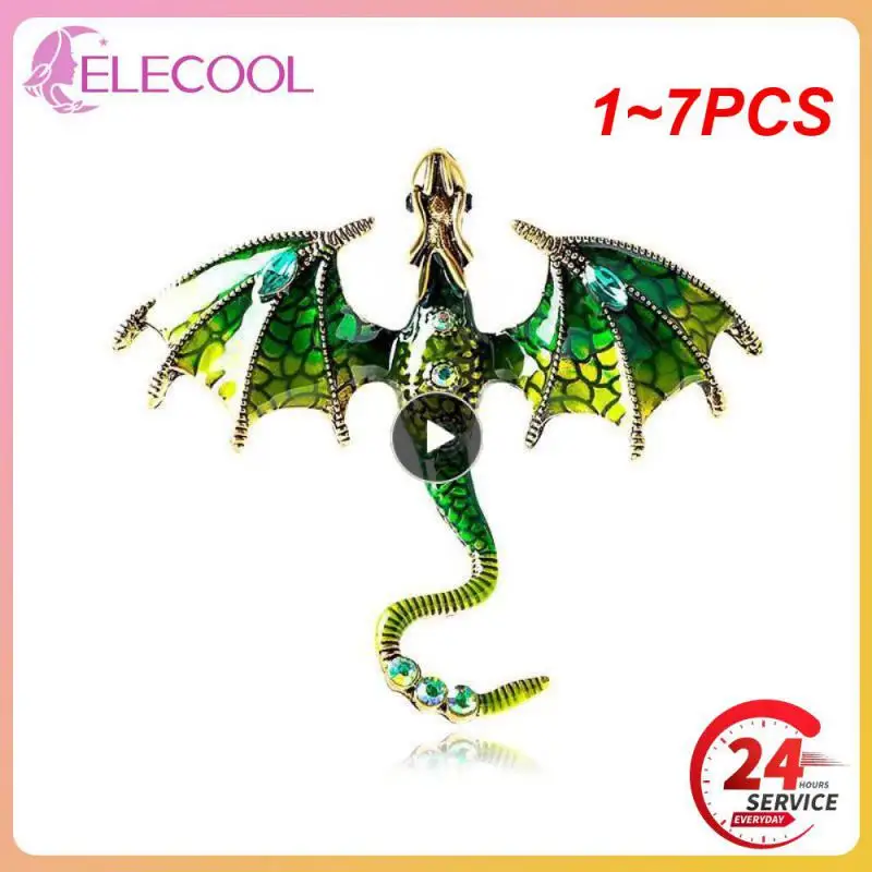 

1-7 шт., эмалированная ретро-брошь для мужчин и женщин, 6 цветов