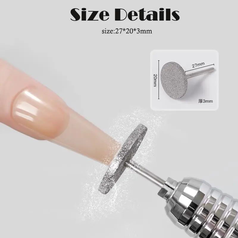 Алмазный твердосплавный шлифовальный диск сверла для ногтей с шлифовальной
