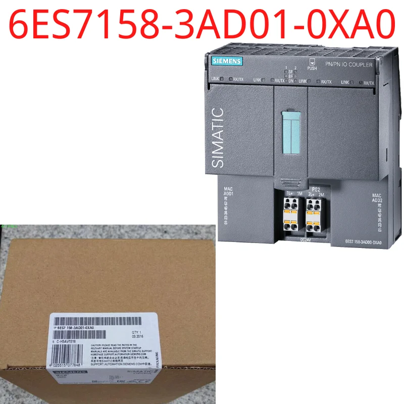 

6ES7158-3AD01-0XA0 Brand New SIMATIC DP, PN/PN coupler Coupling module for connecting two PROFINET networks Transmission via