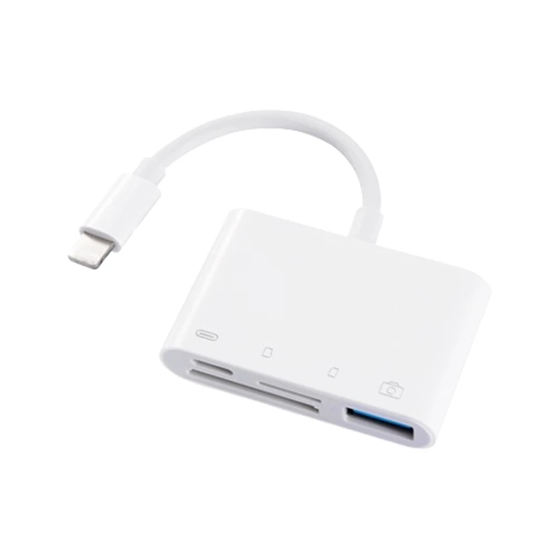 Устройство чтения карт USB OTG 4 в 1 совместимое с расширителем памяти камеры SD/TF для