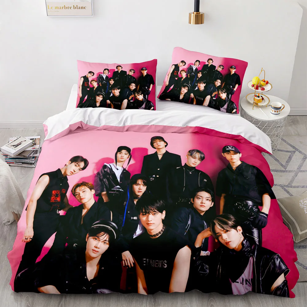 

Stray Kids Bedding Set Single Twin Full Queen King Size Kpop Hip Hop Bed Set Aldult Kid Bedroom Duvetcover Sets 3D Print 030