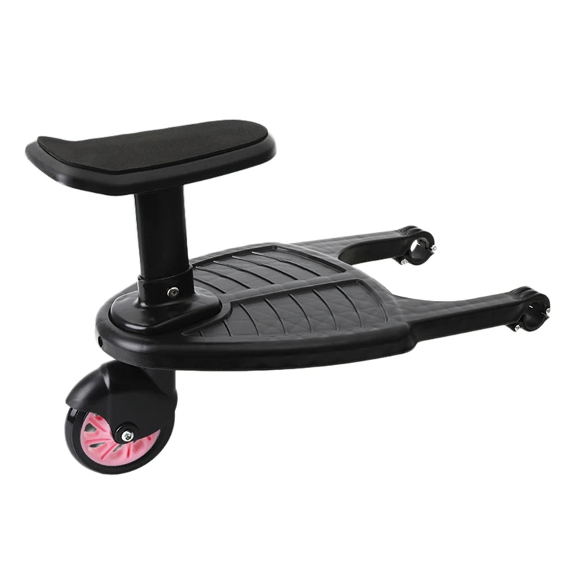 

Baby Stroller Wheeled Buggy Board Kids Buggy Wheel Board Stroller Step Stand Ride On Boards Plate Detachable Seat