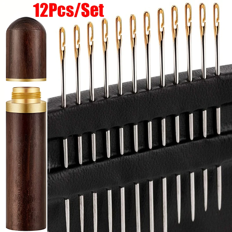 

12Pcs/set Blind Threading Needle For Sewing Household Needle-side Hole Sewing Needles DIY Jewerly Beading Stainless Steel Needle