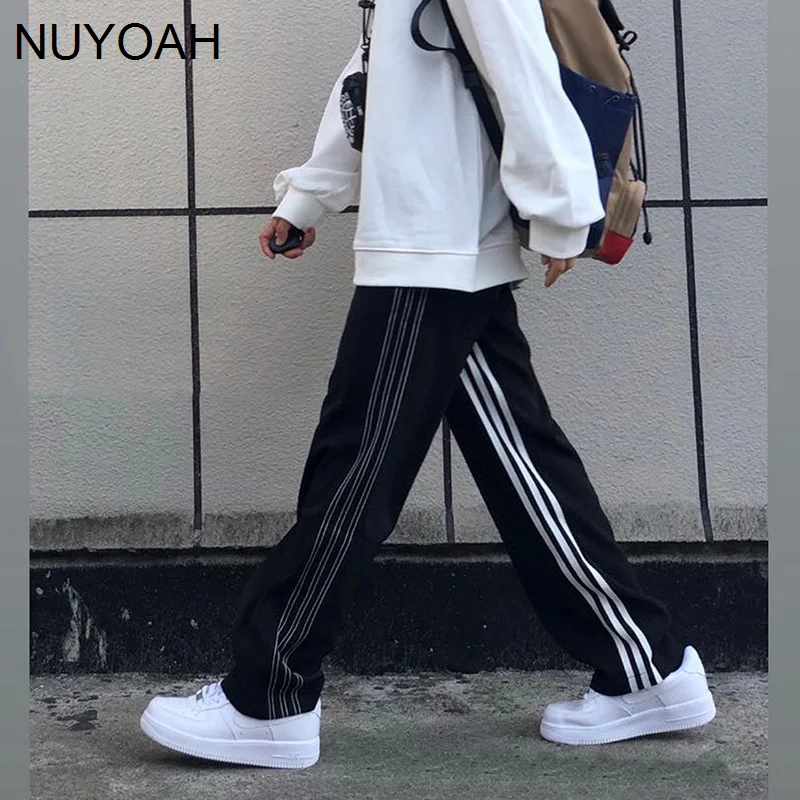 

Европейские и американские солевые брюки в стиле хип-хоп для женщин на весну и осень свободный стиль для студентов для отдыха и спорта Kio