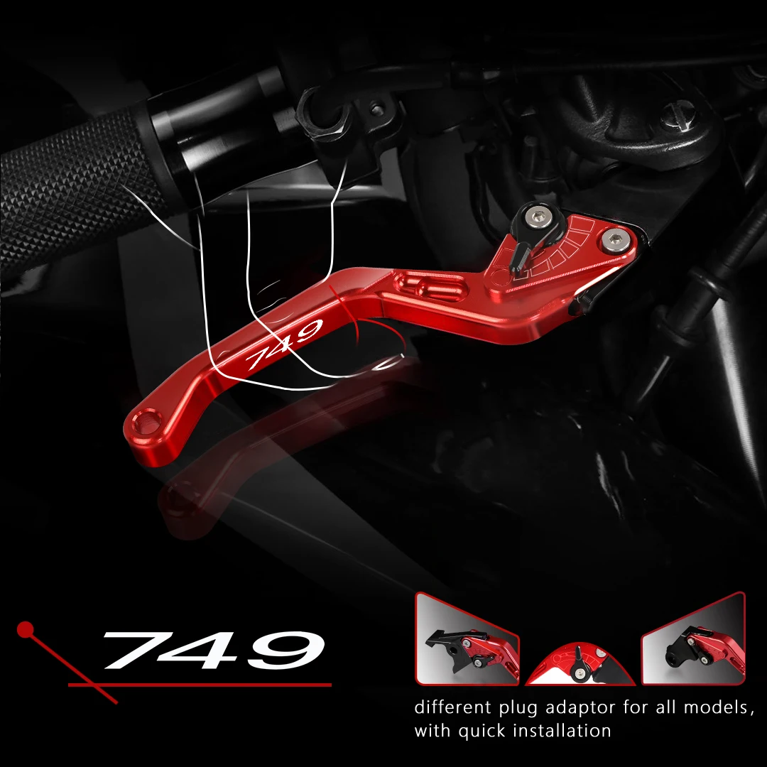 

For Ducati 749 2003-2006 2004 2005 749 S R 749S 749R Motorcycle Accessories CNC Short Handlebar Adjustable Brake Clutch Levers