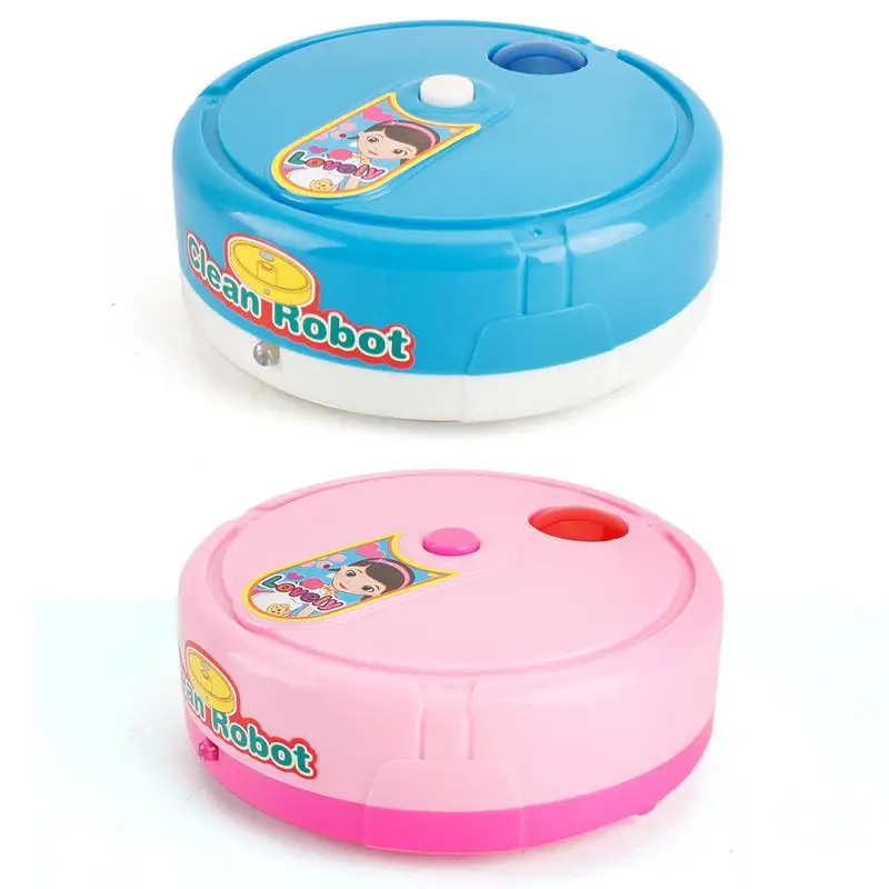 

Sweeping Robot Dollhouse Electric Music Cleaning Machine Vacuum Cleaner Sweeping Robot Toy Children Gift Pretend Play Toy