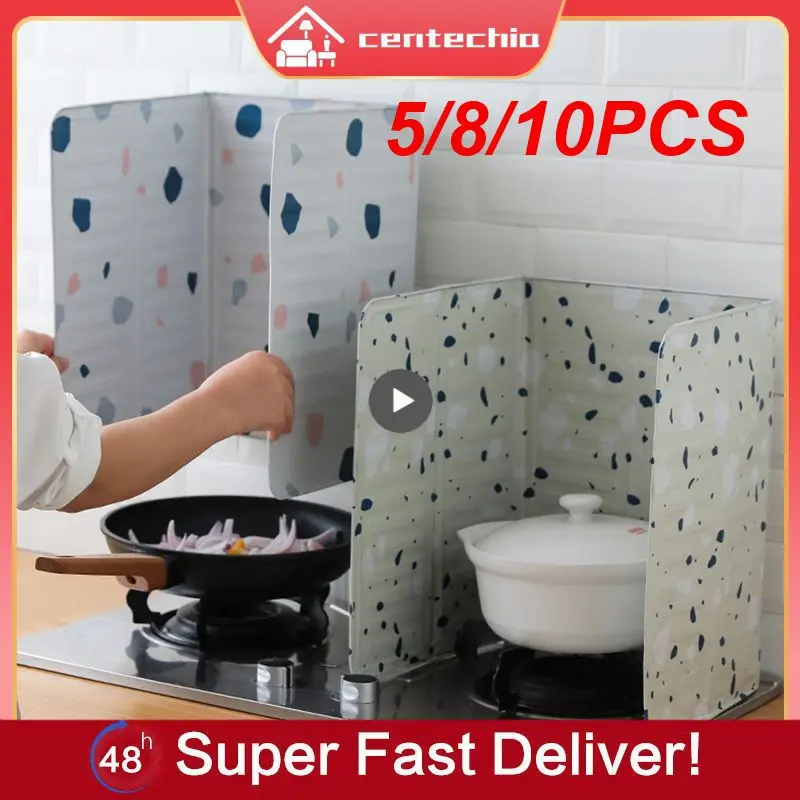 

Kitchen Gadgets Oil Splatter Screens Aluminium Foil Plate Gas Stove Splash Proof Baffle Home Kitchen Cooking Tools
