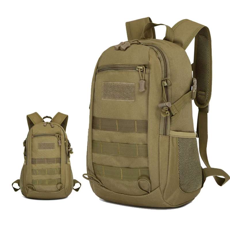 Men's Outdoor Sports Hiking Travel Bag 15L Camouflage Military Tactical Backpack Hunting Camping Canvas Backpack