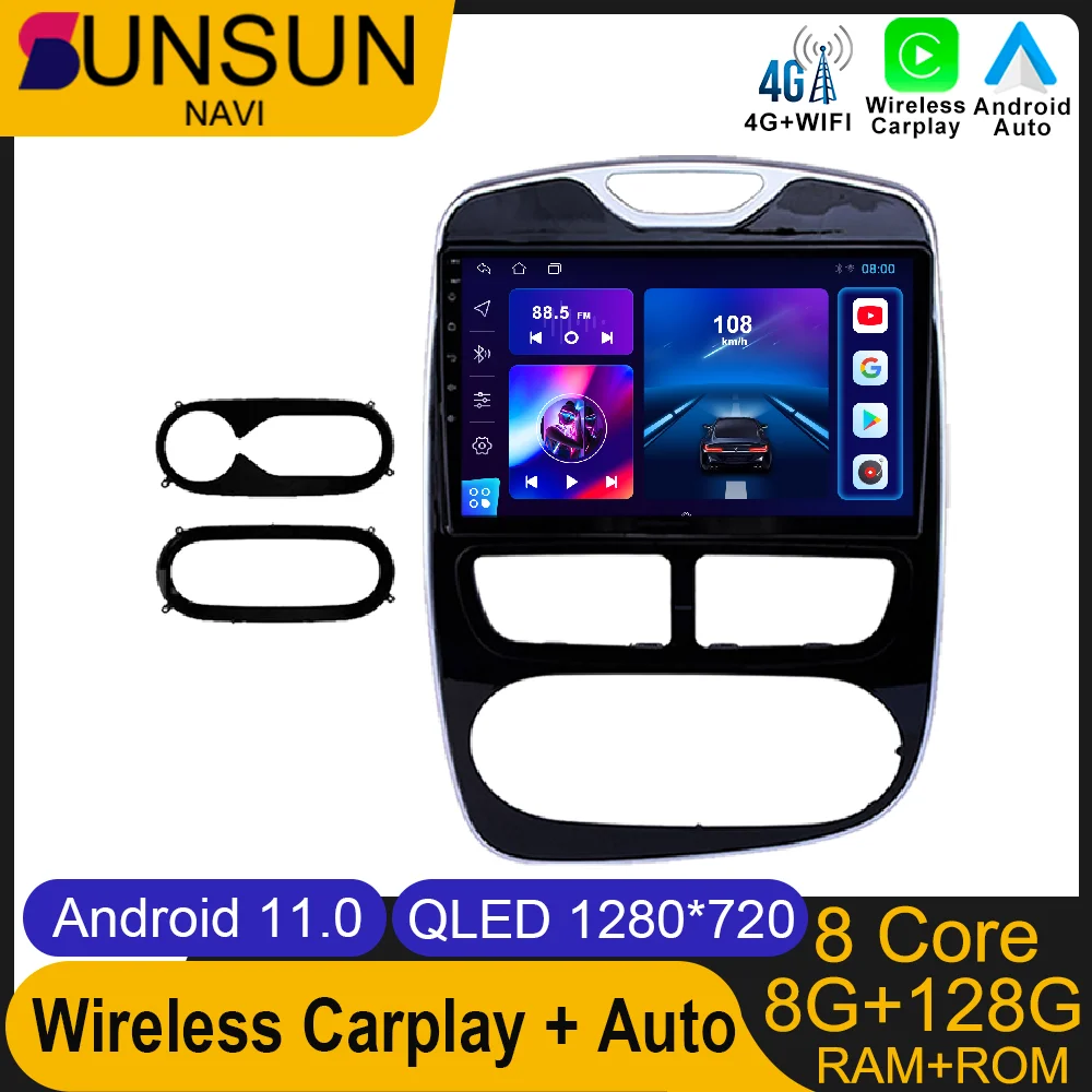 Android 11 для Renault Clio 4 2012-2016 автомобильное радио стерео мультимедийная навигация GPS