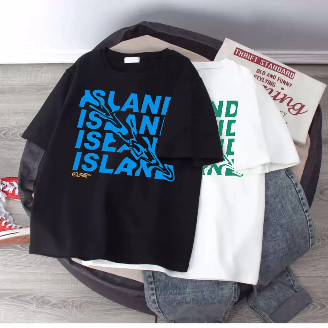 

Women's T-shirt Retro Alphabet Graffiti Printed Tshirt Women's Clothing Oversized T Shirt Summer Short Sleeve Streetwear Tops