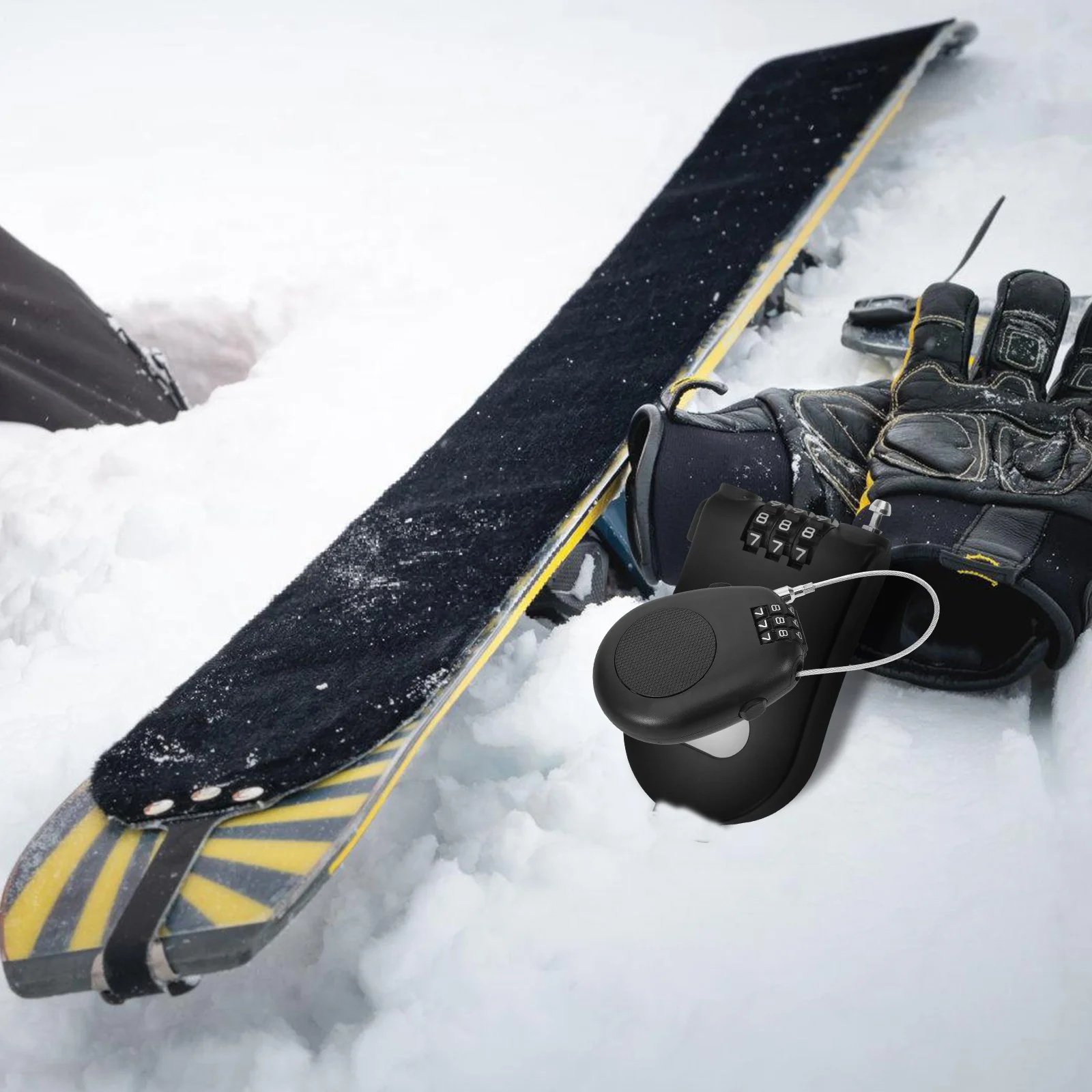 Стальной трос тросовый замок защита сноуборда коляска велосипед скутер лыжные