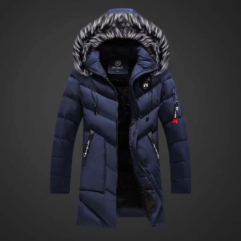 

2023 Korean Version of Cotton Jacket Men's Warm Thickened Jacket Tide Plus Cotton Hooded Plus Velvet Cotton Clothing Casual