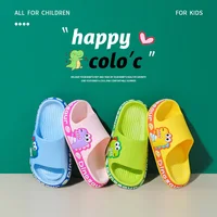 Children Slippers Boys Girls 5-12Y Cute Cartoon Jurassic Dinosaur Baby Outdoor Waterproof Non-Slip Home Shoes New Kids Sandals