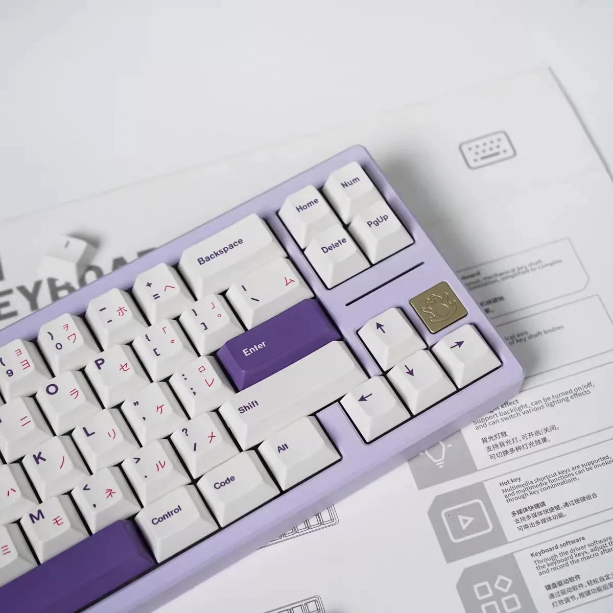 GMK 146 клавиш Фиолетовая роза Колпачки для PBT Dye Subbed Механические колпачки Вишневый