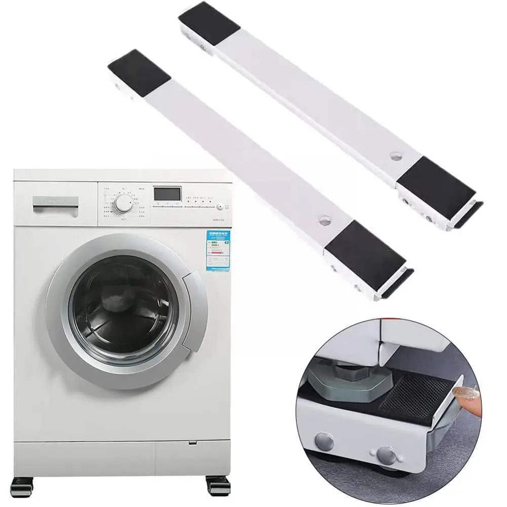 

Accessories Appliance Kitchen Bathroom Refrigerator Washing Machine Roller Movable Bracket Mobile Raised Stand Wheel Base
