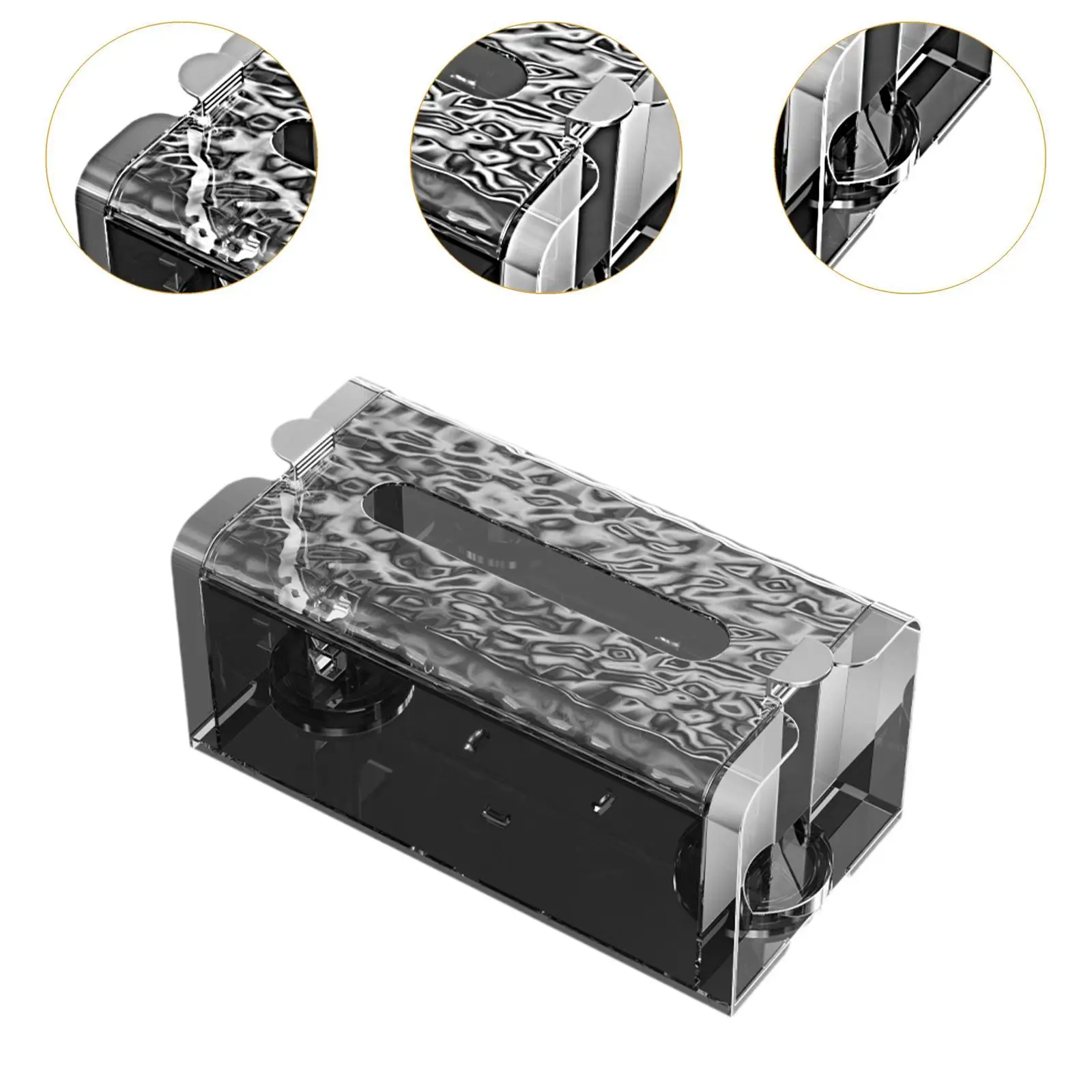 Держатель коробки для салфеток Контейнер лица Настенный современный