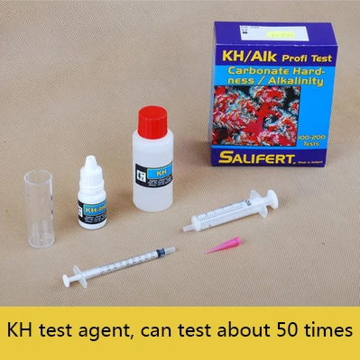 For Salifert Seawater Tester Coral Cylinder Water Quality Test CA MG KH NO3 PO4 NO2 PH K SR B English Manual