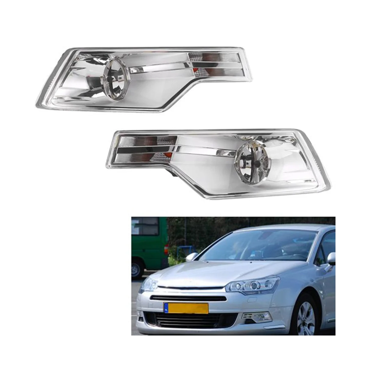 Передний бампер автомобиля прозрачная линза противотуманная фара подходит для