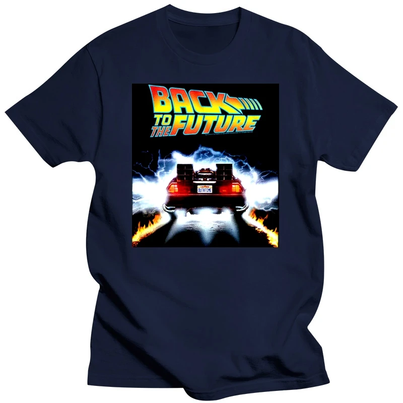 Детская футболка Назад в будущее Flaming Delorean задние фонари для мальчиков и девочек