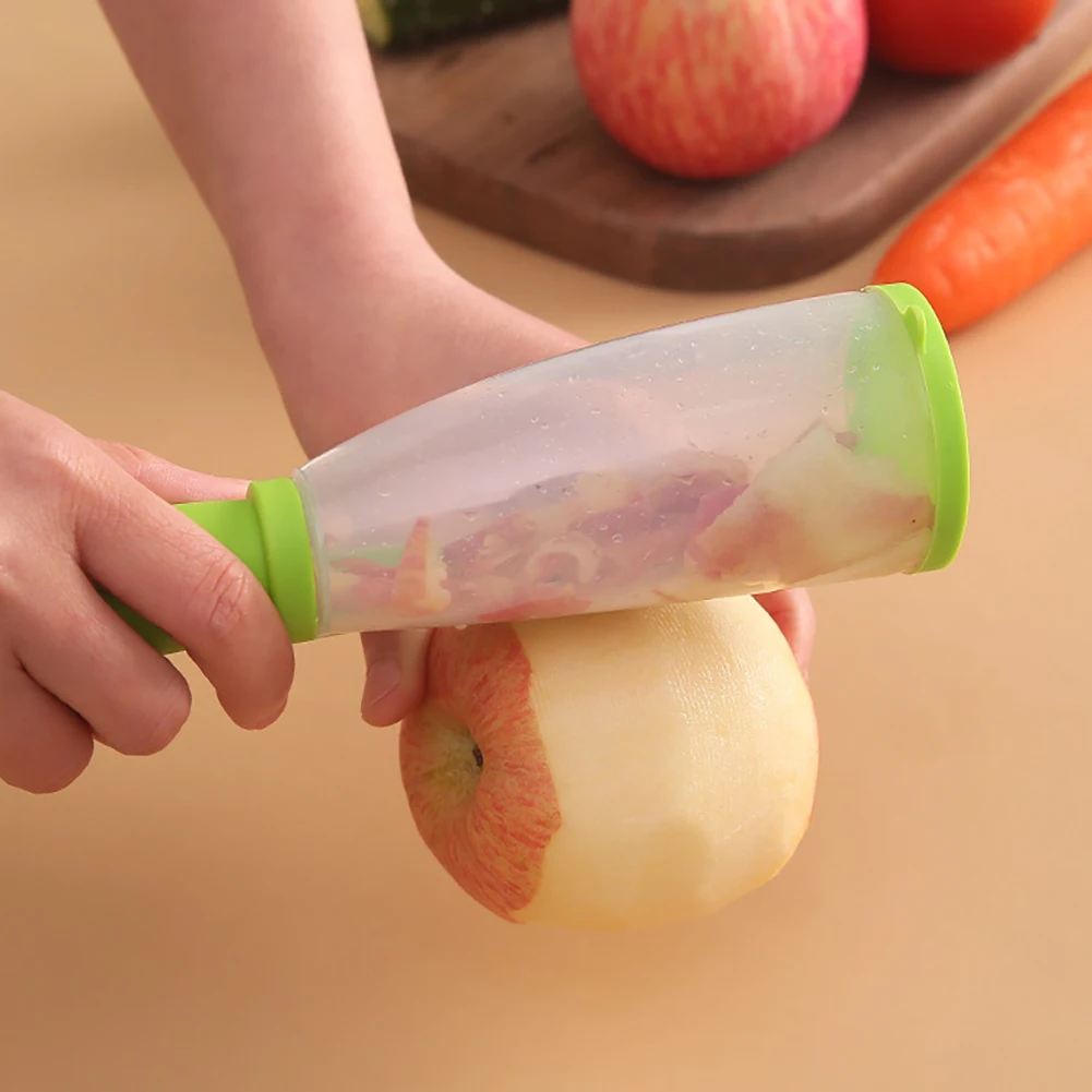 

Multifunctional Storage Type Peeling Knife Peeling Knife With Storage Tube Peeler Peeling Apple Supplies Household Peeling Knife