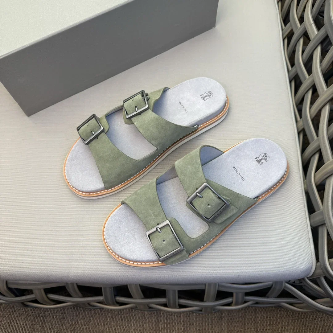 Мужские сандалии для песчаного пляжа из воловьей кожи