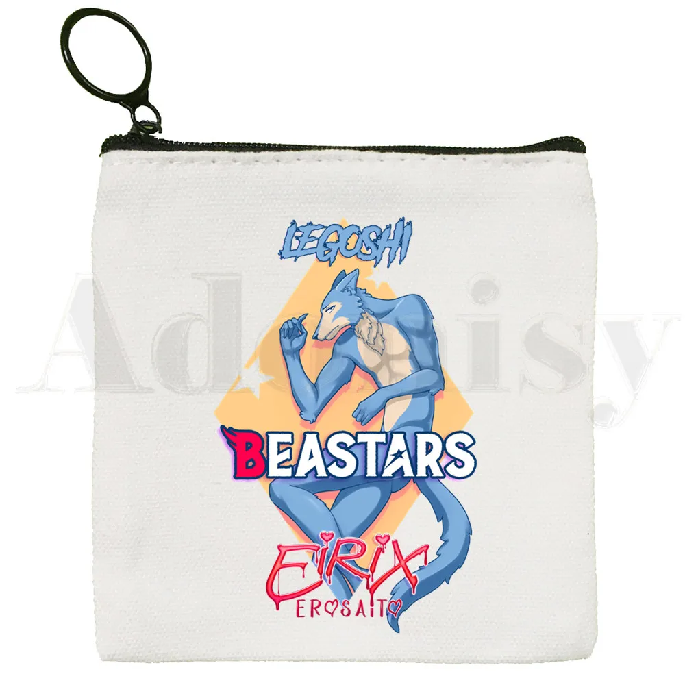 Cartoon Anime Manga Legoshi Beastars Wolf Deer Bag Coin Purse Storage Small Bag Card Bag Key Bag Coin Clutch Bag Zipper Key Bag