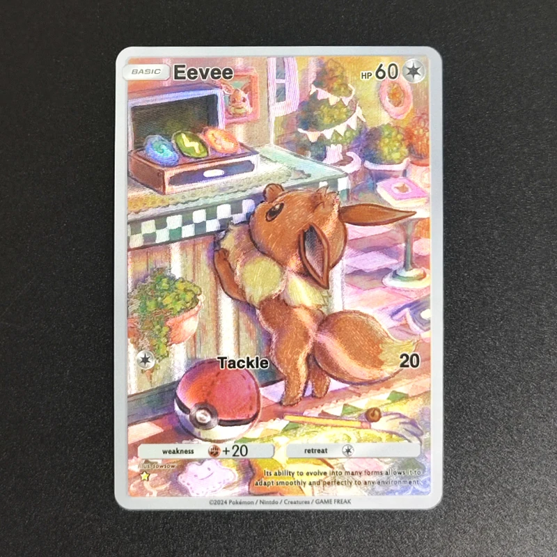 Фото 9 шт. DIY PTCG карманный английский Charizard Gengar Slowpoke Eevee Pikachu Gubone Alakazam Machamp коллекция хобби флэш-карта игрушка №4